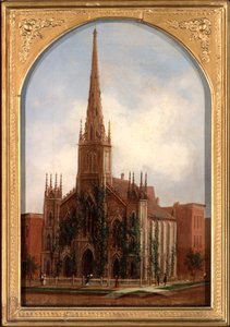 St. Pauls Universalist Church vor dem Brand von 1871, ca. 1872