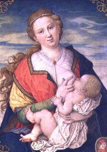 Jungfrau und Kind, 1600 nach einer Zeichnung von Albrecht Dürer