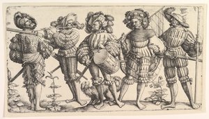 Fünf deutsche Soldaten
