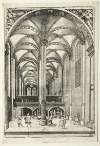 Ansicht im Inneren der St. Katharinenkirche in Augsburg