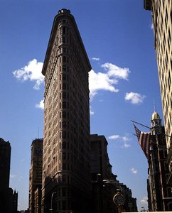 Das Flatiron Building, fertiggestellt 1902 von Daniel Hudson Burnham