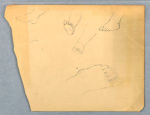 Studien eines Kinderfußes, 1845–55 von Daniel Huntington