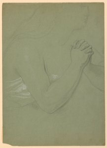 Studie für "Eine Magdalena", F, 1852 von Daniel Huntington