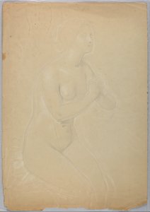 Studie für "Eine Magdalena", F, 1852 von Daniel Huntington