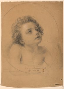 Studie für "Kommunion der Kranken", 1845 von Daniel Huntington