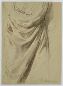 Zeichnung, Studie für "Steuergeld", 1852 von Daniel Huntington