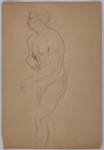 Zeichnung, Studie für "Steuergeld", Juli 1852 von Daniel Huntington