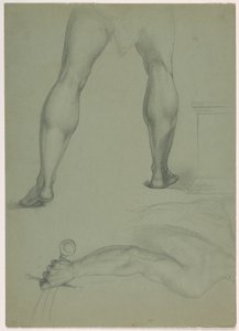 Zwei anatomische Studien, ca. 1850 von Daniel Huntington