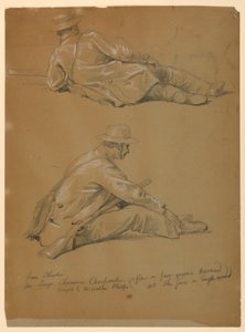 Zwei Studien des Künstlers, 1864 von Daniel Huntington