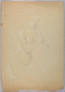Weiblicher Akt, Studie für "Eine Magdalena"