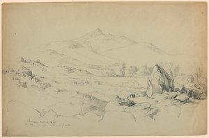 Mount Chocorua vom Hügel in der Nähe von Tamworth, südwestlich des Sees von Daniel Huntington