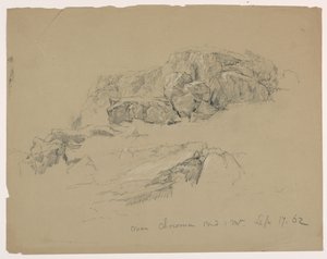 Felsvorsprung in der Nähe von Chocorua-Teich und -Berg von Daniel Huntington