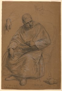 Studie für "Tizian zeigt die Grablegung Karl V. und Papst Clemens VII."