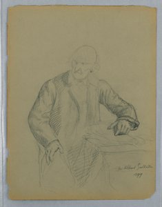 Studie für ein Porträt von Albert Gallatin, sitzend