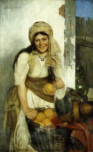 Die Orangenverkäuferin