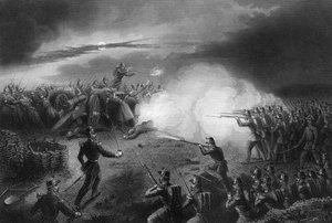 Angriff und Abwehr der Russen, vor Sewastopol, Krimkrieg, 1857