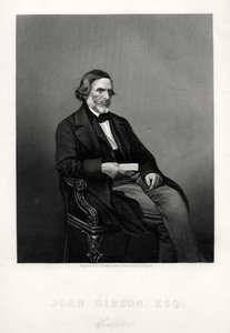 John Gibson, 1790-1866, britischer Bildhauer, um 1880 von Daniel John Pound