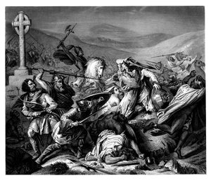 Die Schlacht von Tours, 732 n. Chr., 1875 von Daniel John Pound