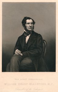 Der ehrenwerte William Ewart Gladstone, M.P., 1859 von Daniel John Pound
