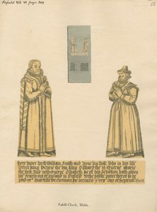 Messingplatte für William und Jane Smith aus der Kirche von Enfield