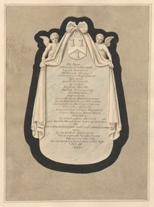 Gedenkstätte für Carous Scarburgh aus der Kirche von Cranford von Daniel Lysons