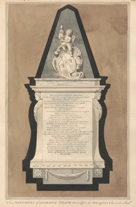 Gedenkstätte für George Tilson aus der Kirche von Hampton von Daniel Lysons