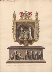 Denkmal für Lord und Lady Latimer und Grab der Kinder Ralph, Katherin, Ralph, Dorothye, Jane, Margaret und Anne aus der East Ham Kirche
