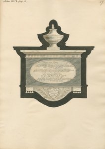 Gedenkstätte für Martha, Philip und George Joseph Cocks aus der Kirche von Acton von Daniel Lysons