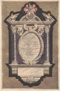 Denkmal für Orlando Bridgeman aus der Kirche von Teddington von Daniel Lysons