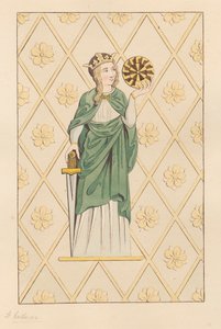 Buntglasfenster der Heiligen Katharina aus der Kirche von Heston von Daniel Lysons