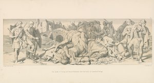 Der Tod von Tostig und Harald Hardrada nach der Schlacht von Stamford Bridge von Daniel Maclise