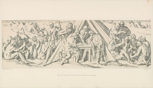 Der Abend vor der Schlacht. Aufruhr und Gelage der Sachsen von Daniel Maclise