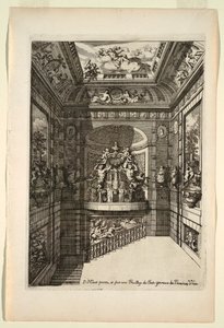Tafel in Nouveaux livres de peintures de salles et d’escaliers von Daniel Marot