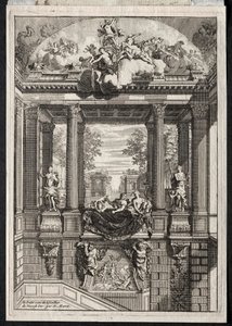 Treppe im Palast von Voorst in Holland von Daniel Marot