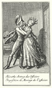 Heiratsantrag des Offiziers