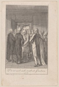 Abgeordnete der Gemeinde danken Sembach, dass er bleiben will, Blatt 7 der Folge "Der Ruf in die Stadt"