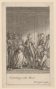 Blatt 12 der Folge "Adelheid von Veltheim" von Daniel Nikolaus Chodowiecki