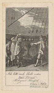 Blatt 1 zu Shakespeares "Sturm" von Daniel Nikolaus Chodowiecki