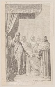 Blatt 1 zur „Preußisch-Brandenburgischen Staatengeschichte“, zweiter Teil von Daniel Nikolaus Chodowiecki