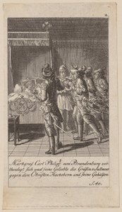 Blatt 2 der Folge „Brandenburgische Geschichte“ von Daniel Nikolaus Chodowiecki