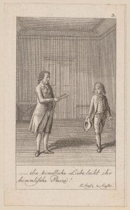 Blatt 3 zu Aug. von Kotzebues „Die Indianer in England“ von Daniel Nikolaus Chodowiecki