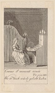 Blatt 5 zu „Karoline von Lichtfield“ von Daniel Nikolaus Chodowiecki