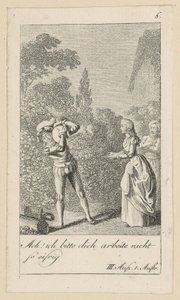 Blatt 6 zu Shakespeares "Sturm" von Daniel Nikolaus Chodowiecki