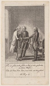Blatt 8 zu den "Anekdoten und Charakterzügen Friedrichs des Zweiten, Königs von Preußen" von Daniel Nikolaus Chodowiecki