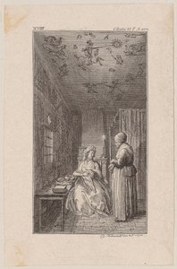 Clarisse im Gefängnis von Daniel Nikolaus Chodowiecki