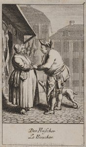 Der Fleischer von Daniel Nikolaus Chodowiecki