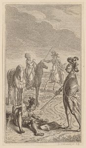 Entführung oder Ritter Karl von Eichenhorst und Fräulein Gertrude von Hochburg, Blatt aus der ersten Ausgabe der "Gedichte von Gottfried August Bürger" von Daniel Nikolaus Chodowiecki