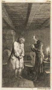 Illustration zu Henry Pestalozzis „Lienhard und Gertrud oder die Sitten des Dorfes“ von Daniel Nikolaus Chodowiecki