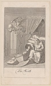 Kind, Blatt 10 der Folge "Der Totentanz" von Daniel Nikolaus Chodowiecki