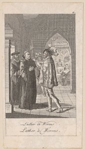Luther in Worms, Blatt 11 der Folge „Ältere, mittlere und neuere Geschichte“ von Daniel Nikolaus Chodowiecki